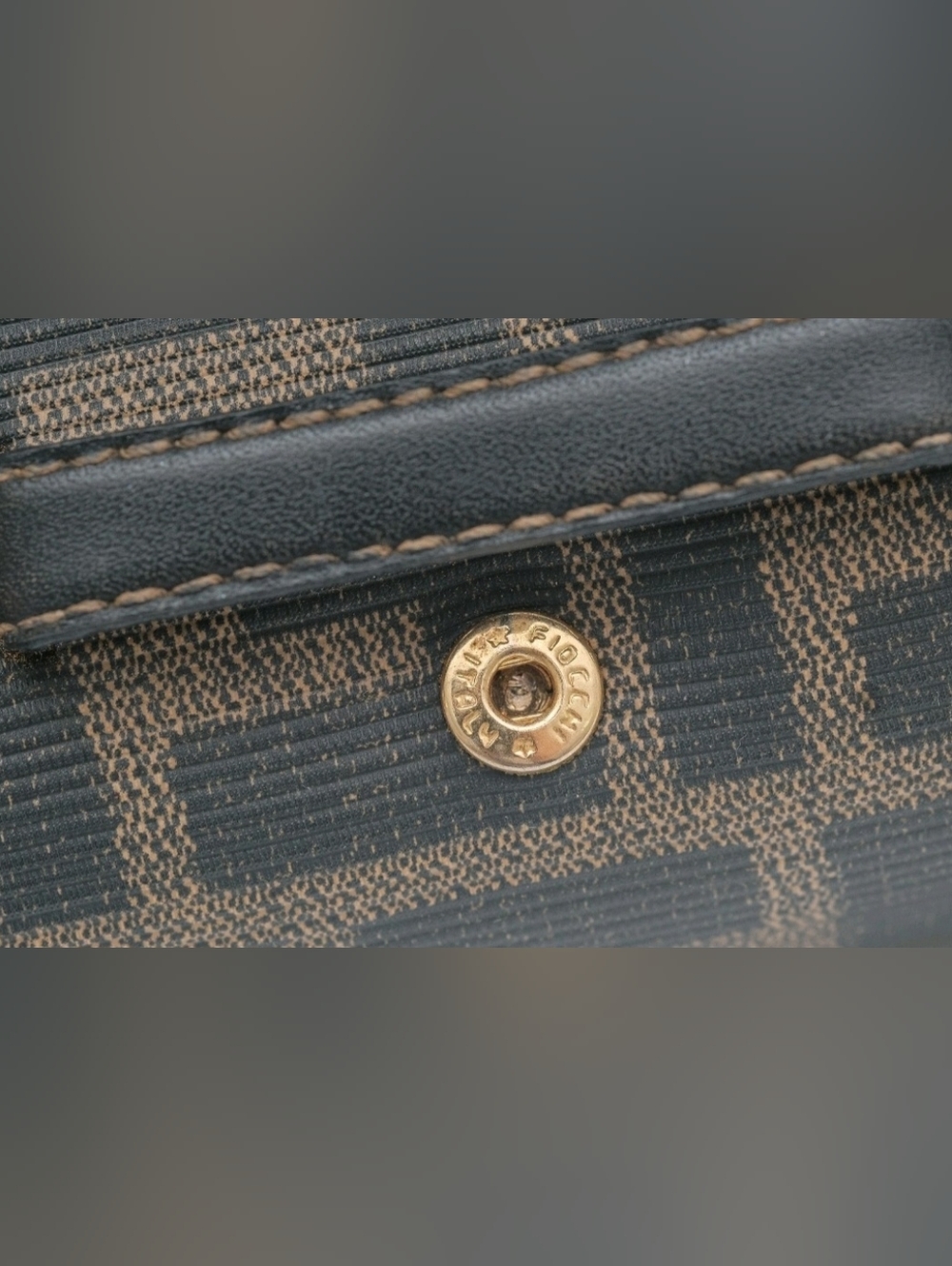 Fendi FF Zucca Black & Brown  Mama Baguette Crossbody Clutch Bag - Picture 6 of 9